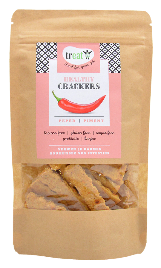 Healthy glutenvrije cracker Peper